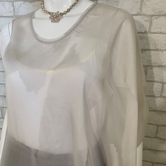 NWT Helmut Lang silk one-arm asymmetical top-S - Picture 9 of 10